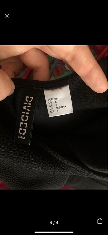 36 Beden siyah Renk H&M elbise