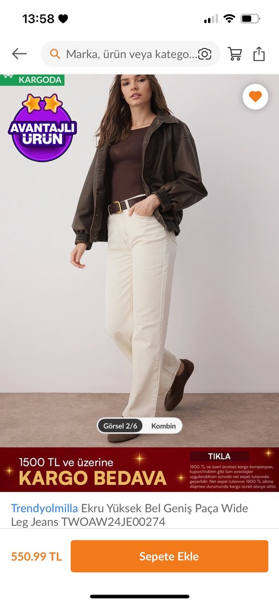 Kadın Jean Pantolon - Görsel 2