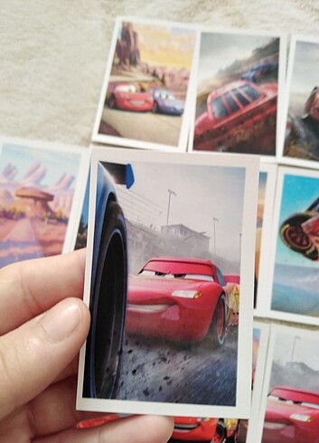  Cars arabalar şimşek mcqueen fotokart seti foto baskı resim