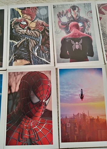 Marvel Spiderman dc avangers fotokart seti foto baskı resim