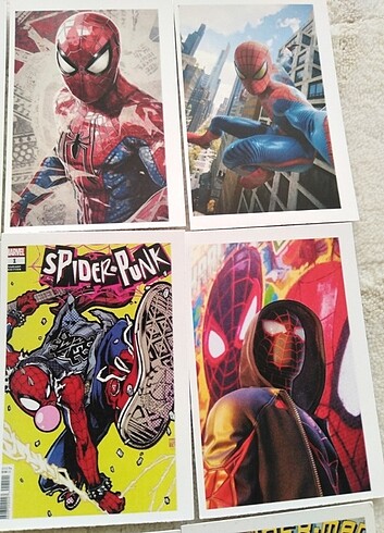Beden Renk Marvel Spiderman dc avangers fotokart seti foto baskı resim