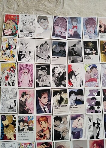 Beden Renk Yaoi bl webtoon anime manga fotokart seti fotoğraf baskı