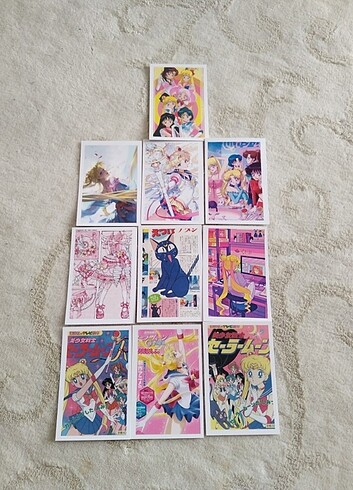 Sailor moon webtoon anime manga fotokart fotoğraf Baskı