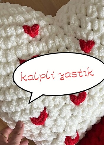 puffy kalpli el emeği yastık istediğiniz renkte yapılıyor