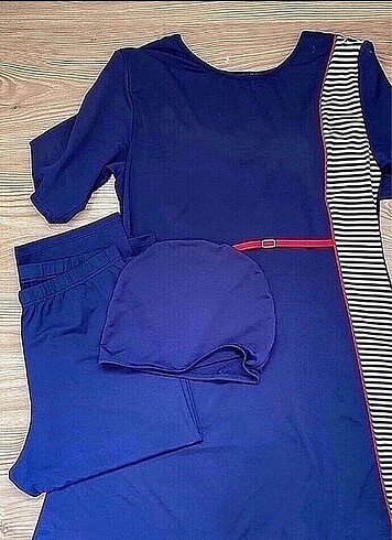 Lacivert Yarıkapalı Mayo - Görsel 2