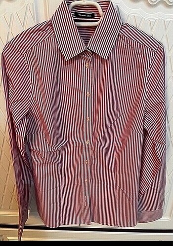 s Beden pembe Renk Massimo Dutti Poplin Gömlek