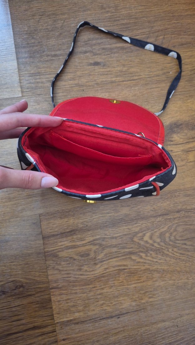 Mavi Puantiyeli Tokalı Kız Çocuk Çanta - Görsel 3