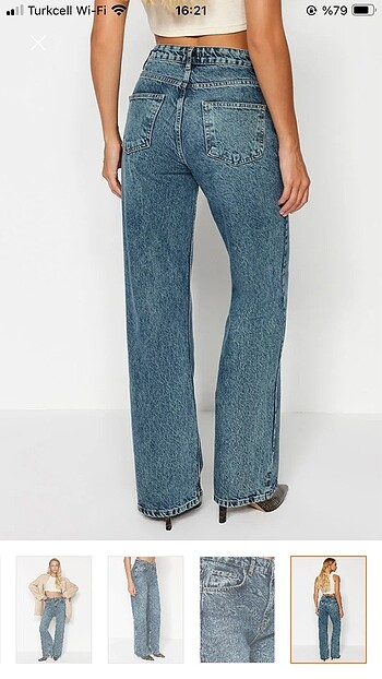 m Beden vintage yüksek bel jean