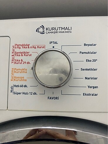 Vestel Kurutmalı çamaşır makinası