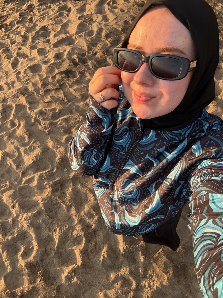 Bohem Tarz Uzun Kollu Bağlama Desenli Mayo - Görsel 4