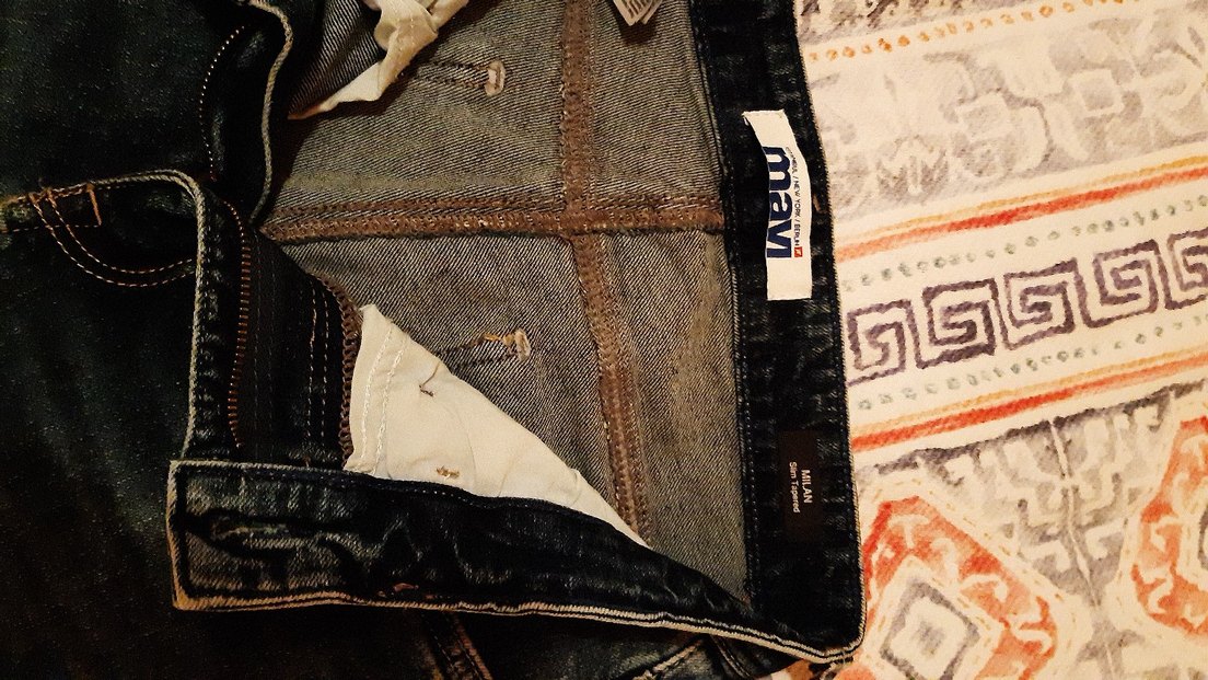 Mavi erkek jean - Görsel 3