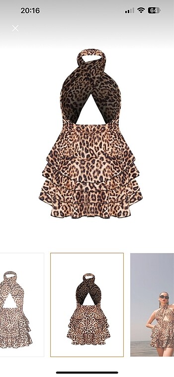 Zara Leopar elbise