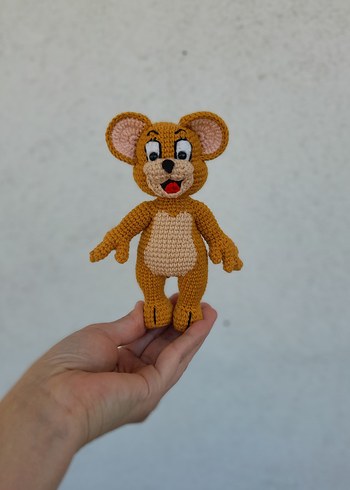 Kahverengi Renkli El Örgüsü Jerry