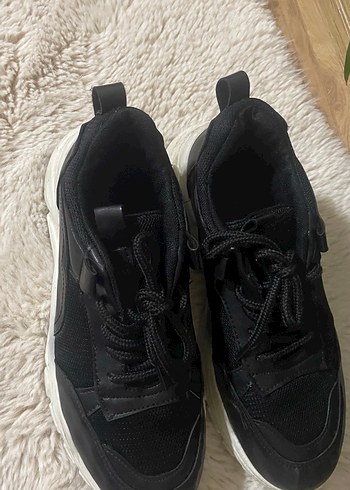 Siyah BağcıklıSpor Ayakkabı - Görsel 2