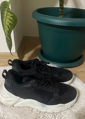 Siyah BağcıklıSpor Ayakkabı - Görsel 5