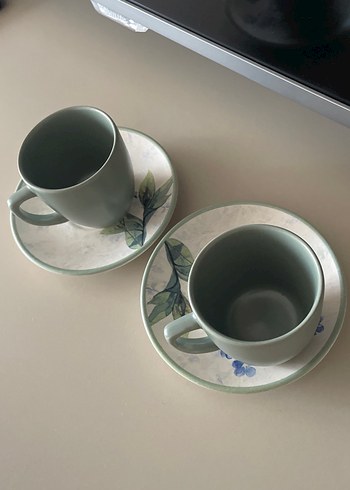 Pastel Yeşil Seramik Fincan ve Tabak - Görsel 10