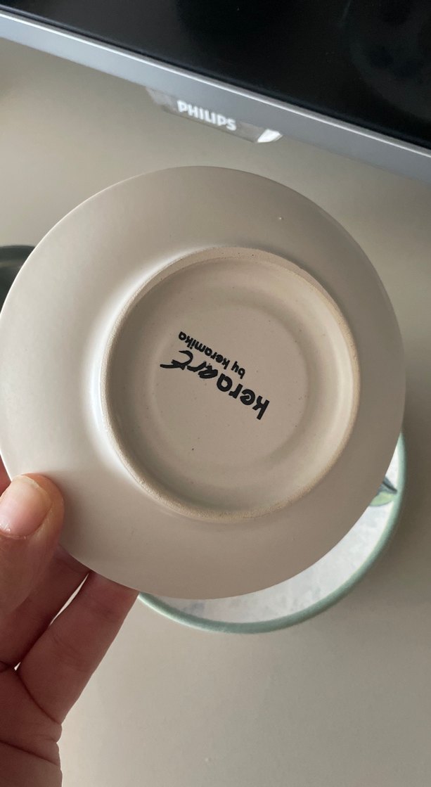 Pastel Yeşil Seramik Fincan ve Tabak - Görsel 5