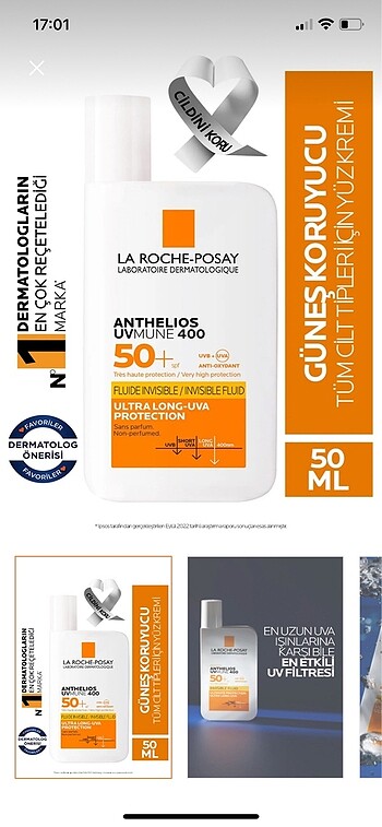 La roche posay güneş kremi