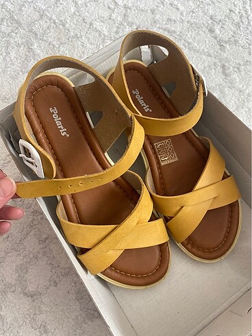 35 Beden sarı Renk Polaris sarı sandalet