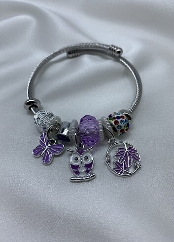 Pandora Işıltılı Pandora Model Çelik Charm 