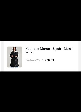 Zara SİYAH KAPİTONE MONT 