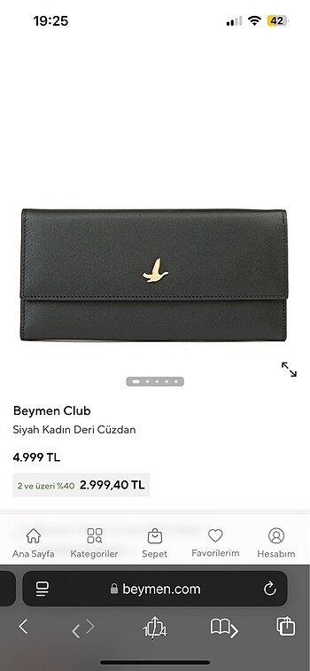  Beden siyah Renk Beymen cüzdan
