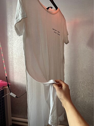 s Beden H&M beyaz tişört uzun