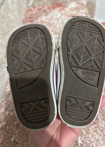 Pembe Bağcıklı Converse Kız bebek Spor Ayakkabı - Görsel 5