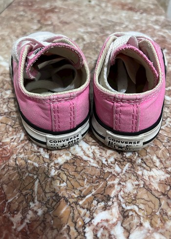 Pembe Bağcıklı Converse Kız bebek Spor Ayakkabı - Görsel 4