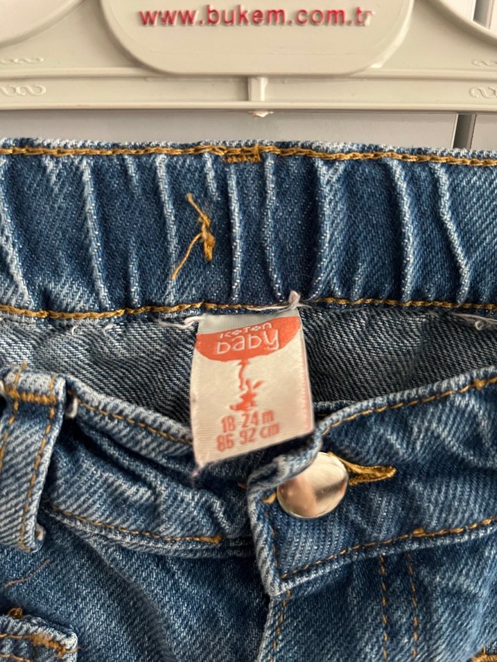 Koton kız bebek jean pantolon - Görsel 4