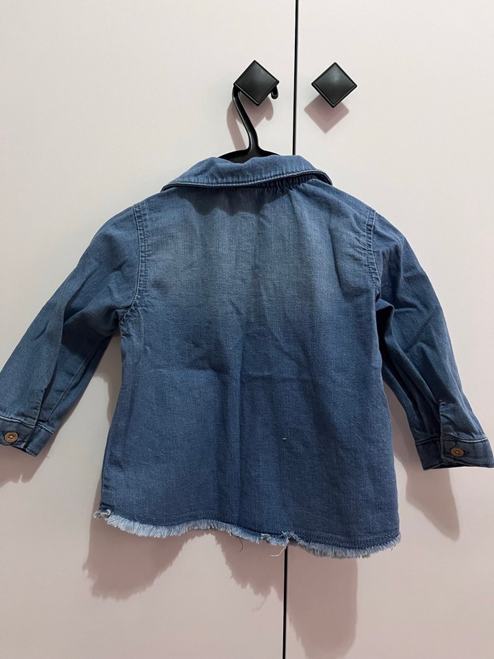 LCW kız bebek jean gömlek - Görsel 4