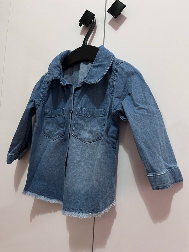 LCW kız bebek jean gömlek - Görsel 3