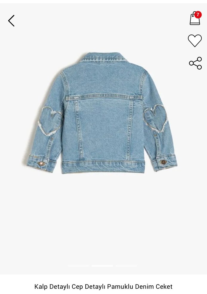 Koton jean ceket 3/4 yaş — görsel 2/5
