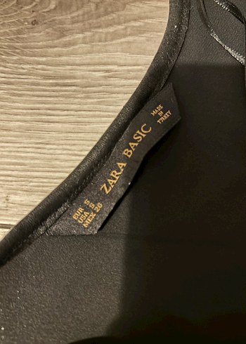 Zara Siyah V Yaka Uzun Kollu Bluz - Görsel 2