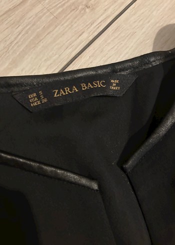 Siyah V Yaka Uzun Kollu Kadın Bluz - Görsel 2