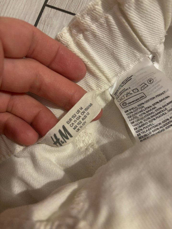 Beyaz Kot Şort - Görsel 2