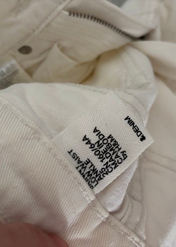 Beyaz Fermuar Detaylı Kadın Pantolon - Görsel 2