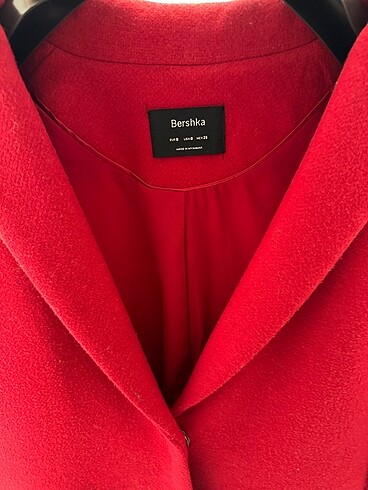 s Beden kırmızı Renk Bershka Kirmizi Kaban