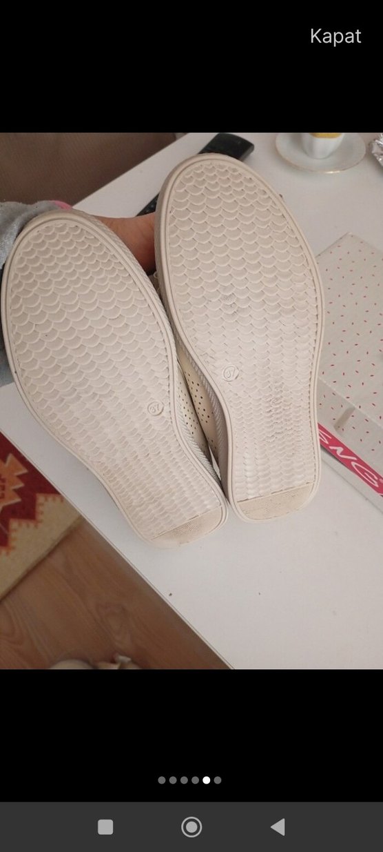 Beyaz Fiyonklu Kız Çocuk Loafer Ayakkabı - Görsel 4