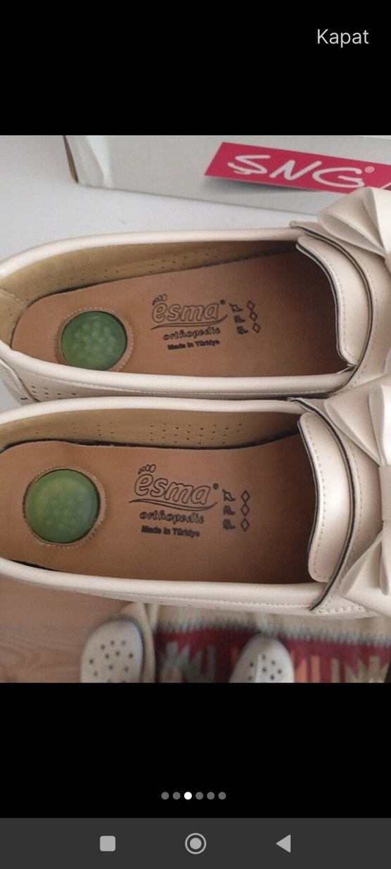 Beyaz Fiyonklu Kız Çocuk Loafer Ayakkabı - Görsel 2