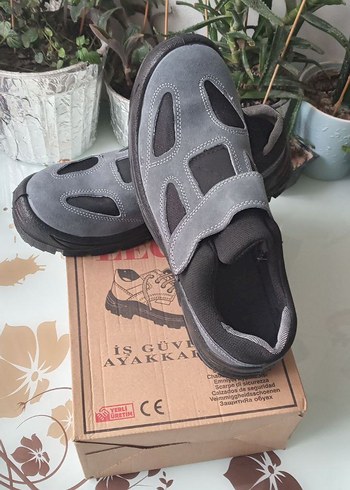 KKDSTOCK Erkek Gri Spor Cırtlı Sandalet - Görsel 6