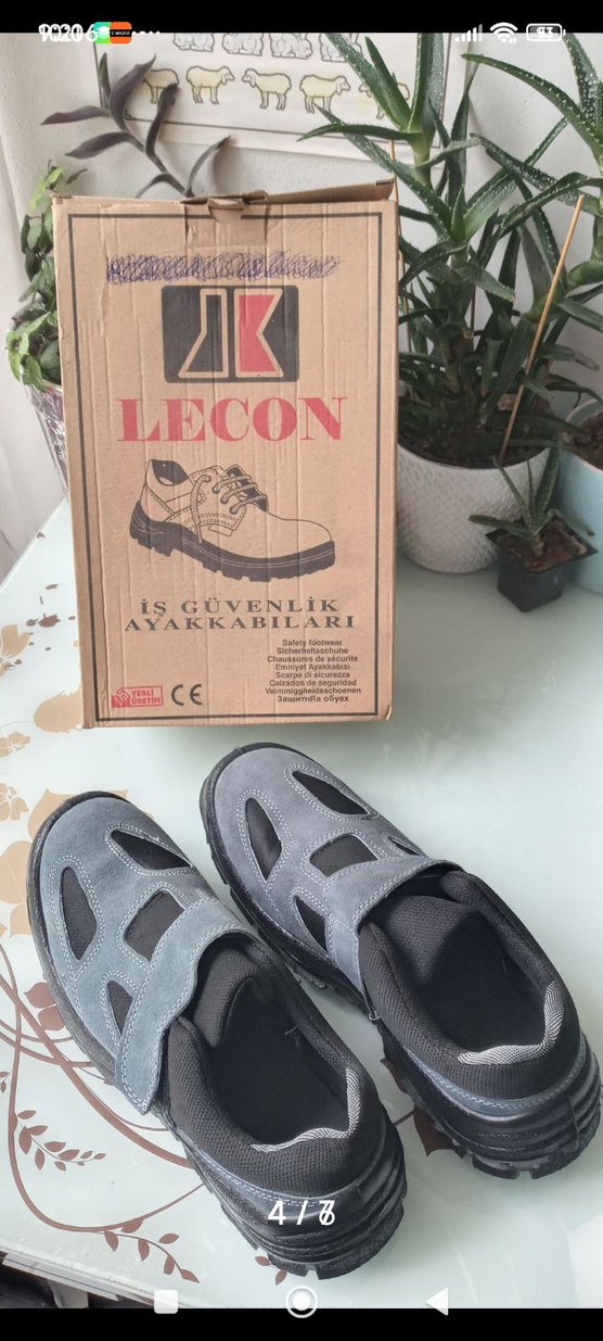 KKDSTOCK Erkek Gri Spor Cırtlı Sandalet - Görsel 4