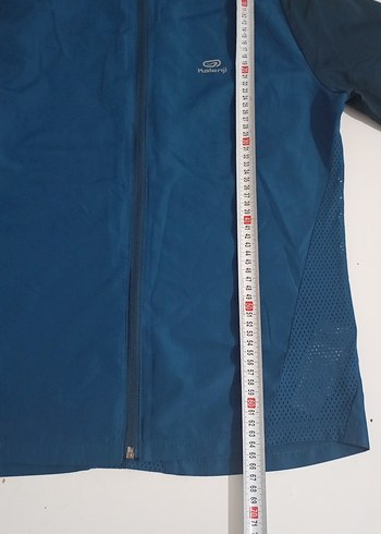 Erkek Koyu Mavi Fermuarlı Kapüşonlu Yağmurluk - Görsel 5