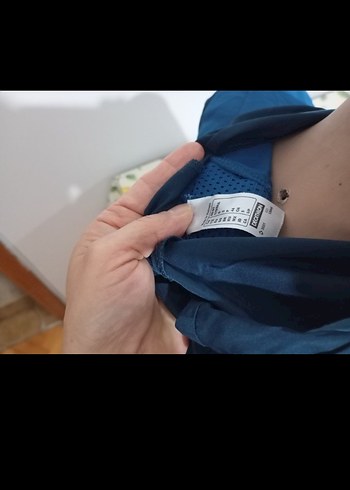 Erkek Koyu Mavi Fermuarlı Kapüşonlu Yağmurluk - Görsel 4