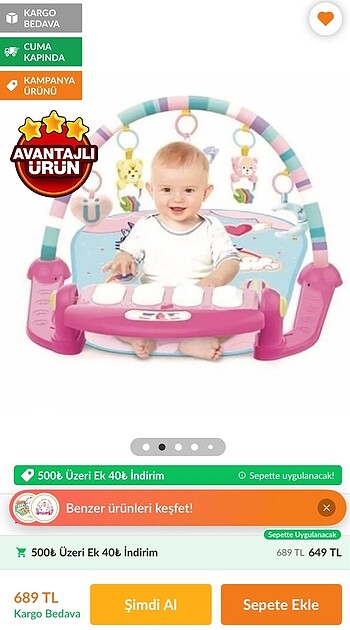 Babyjem Piyanolu oyun halısı