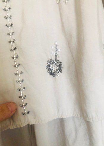 40 Beden Bohem Nakışlı Uzun kollu eteklı takım