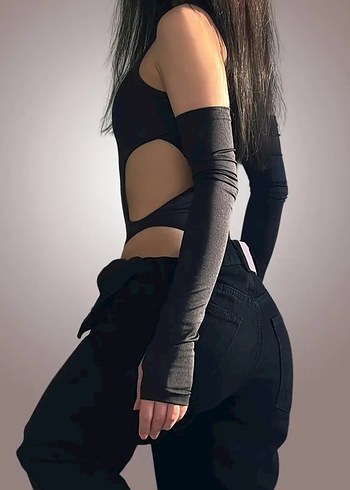 Siyah bodysuit - Görsel 3
