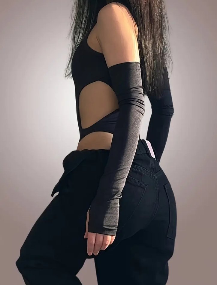 Siyah bodysuit - Görsel 3