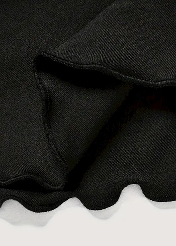 Siyah Gotik Fırfırlı Mini Etek - Görsel 4