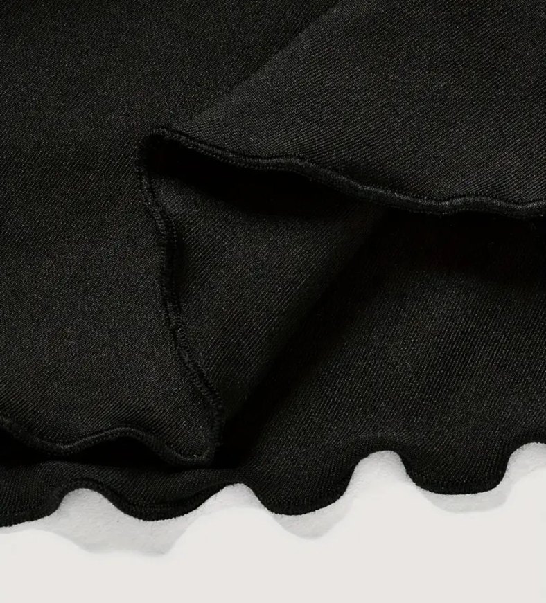 Siyah Gotik Fırfırlı Mini Etek - Görsel 4